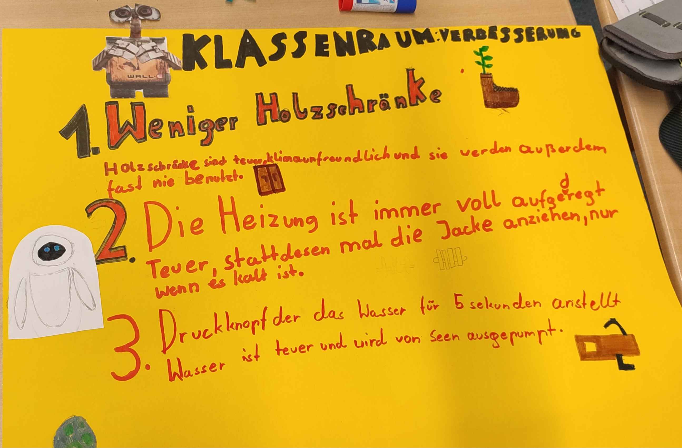 Wall-E Gelbes Plakat